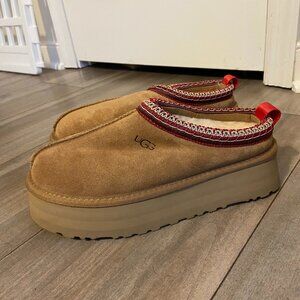 NEW UGG Tasman Platform Tan Slippers Size 8
